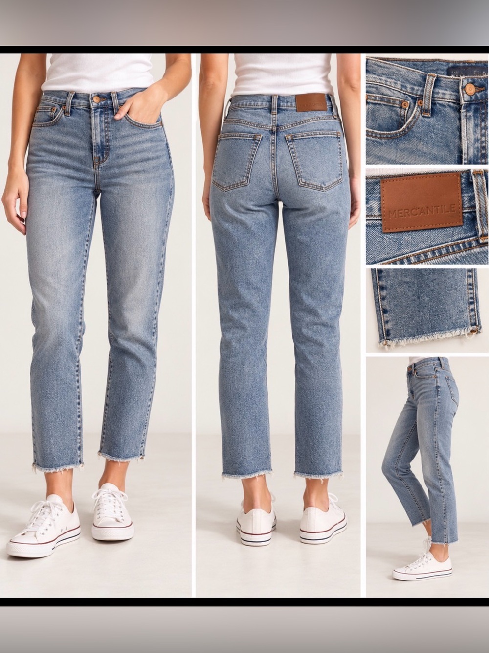 J Crew Mercantile Frayed Hem Jeans 24